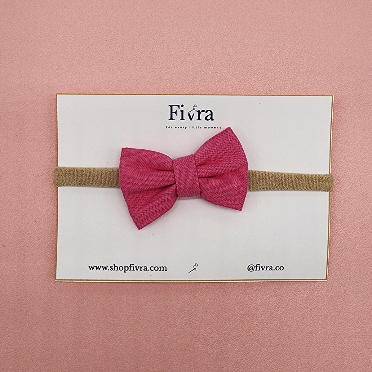 Small hair bow - Nylon headband - Varieties