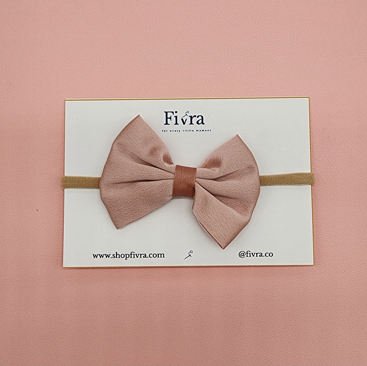 Medium Satin hair bow - Nylon headband - Varieties