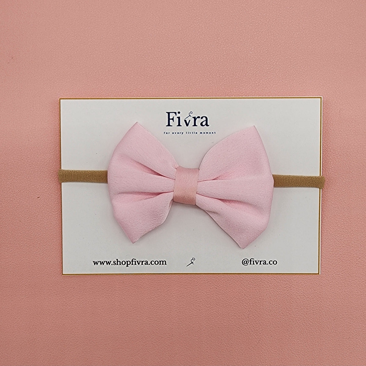 Medium Satin hair bow - Nylon headband - Varieties